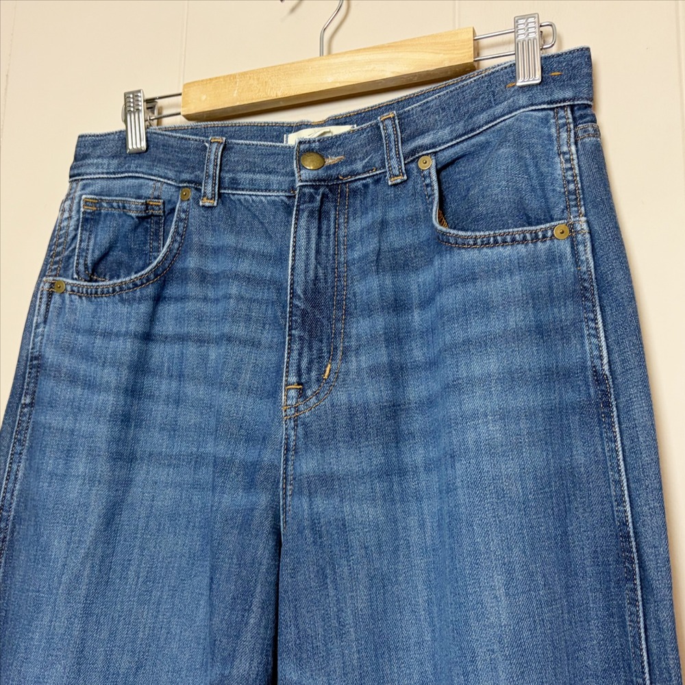 Madewell Superwide-Leg Jeans 29 Denim Trousers Indigo High Rise Wide Leg - Picture 4 of 12